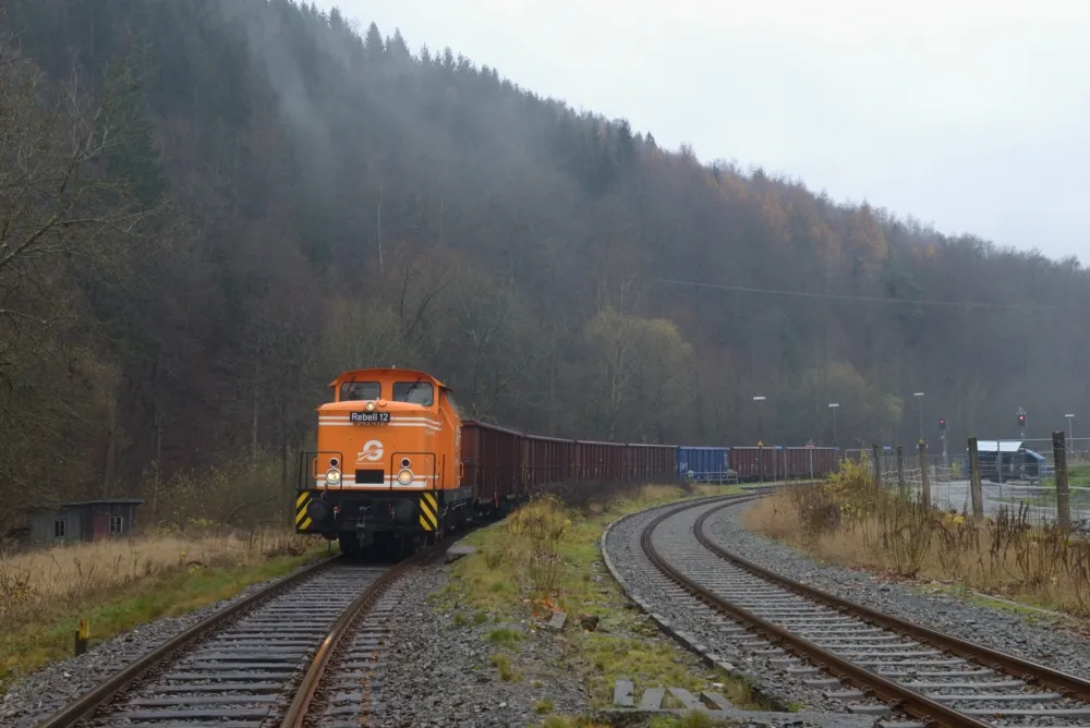 Nach rund 30 Jahren wieder Güterverkehr in Lauscha