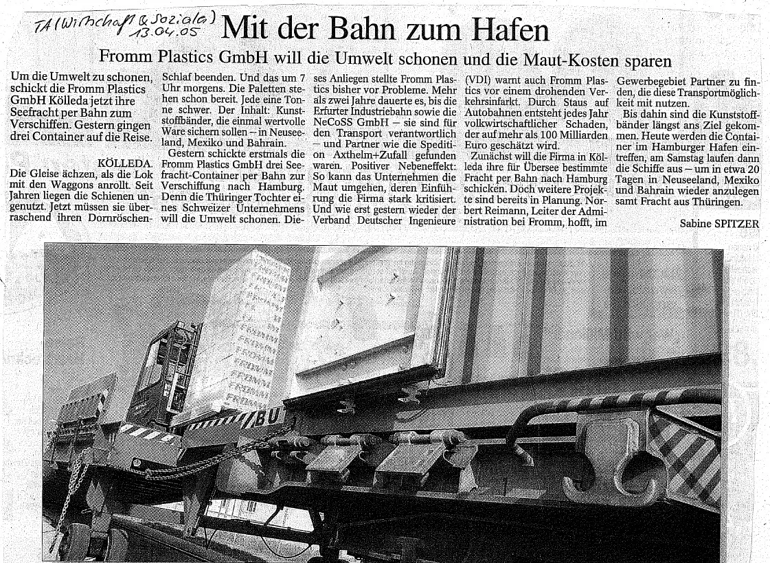 Mit der Bahn zum Hafen